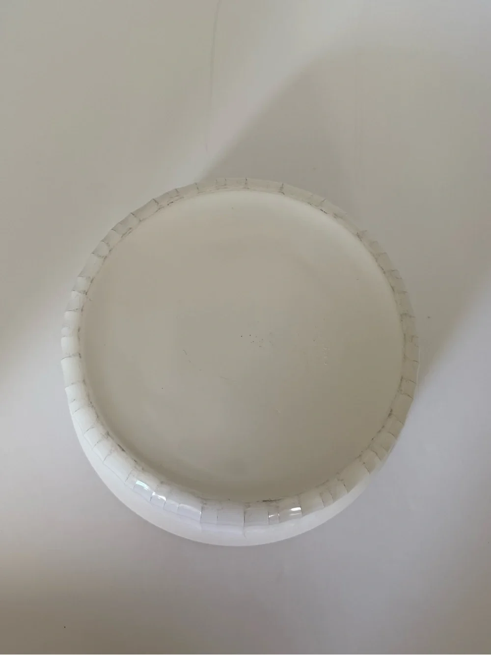 Vintage Unbranded Ceramic 8.75 Inch Soufflé Bowl